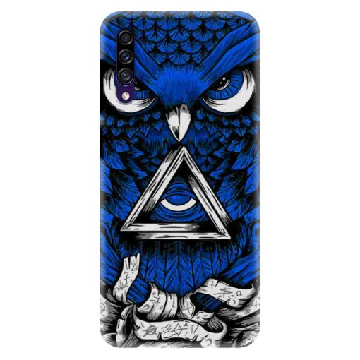 Samsung A30s Mobile Cover Blue Owl