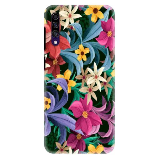 Samsung A30s Mobile Cover Floral Paint Design