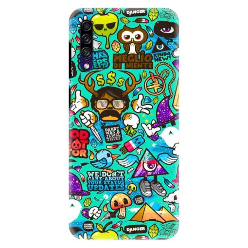 Samsung A30s Mobile Cover Ghost Doodle