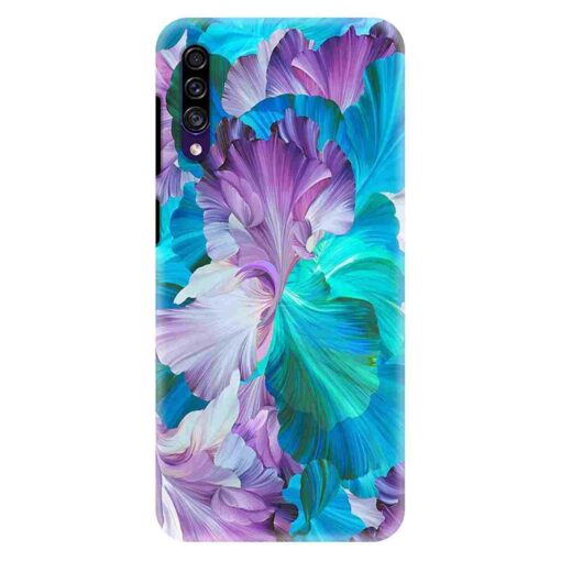 Samsung A30s Mobile Cover Purple Blue Floral FLOG