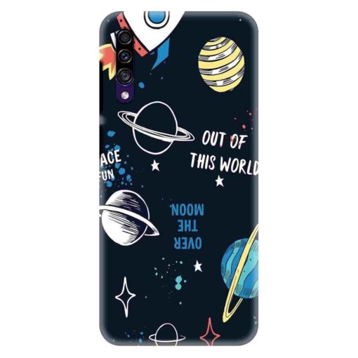 Samsung A30s Mobile Cover Space Fun Doodle