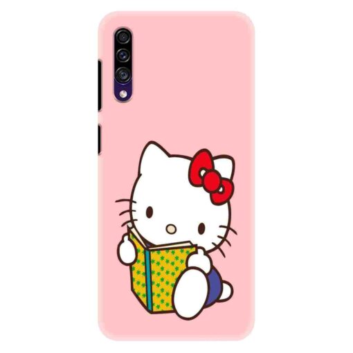 Samsung A30s Mobile Cover Studying Cute Kitty