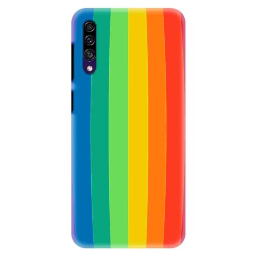 Samsung A30s Mobile Cover Vertical Rainbow