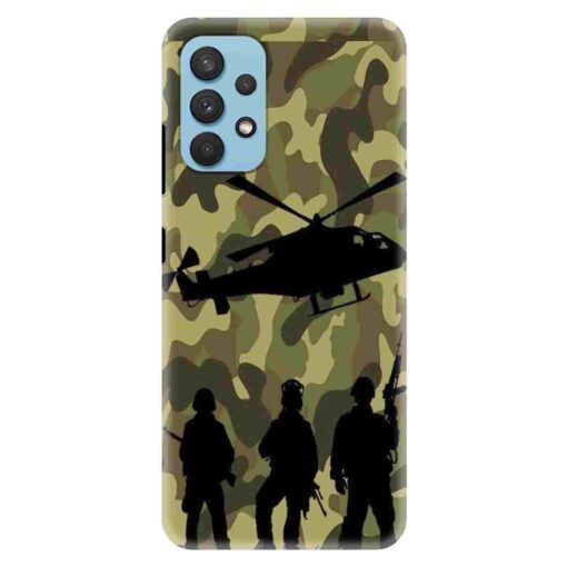 Samsung A32 Mobile Cover Army Design Mobile Cover