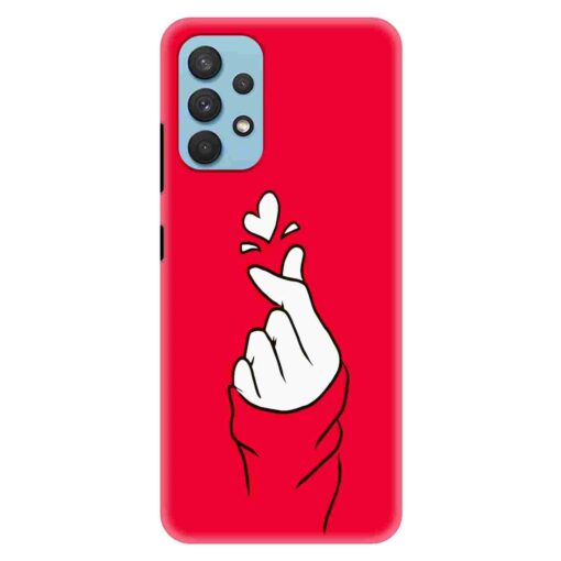 Samsung A32 Mobile Cover BTS Red Hand