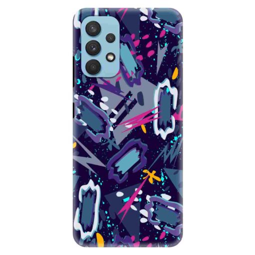 Samsung A32 Mobile Cover Blue Abstract