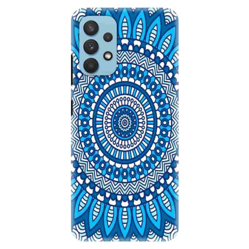 Samsung A32 Mobile Cover Blue Mandala Art