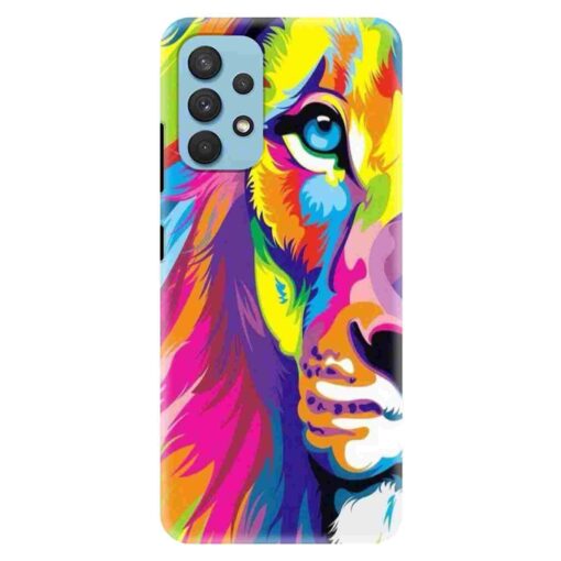 Samsung A32 Mobile Cover Multicolor Lion