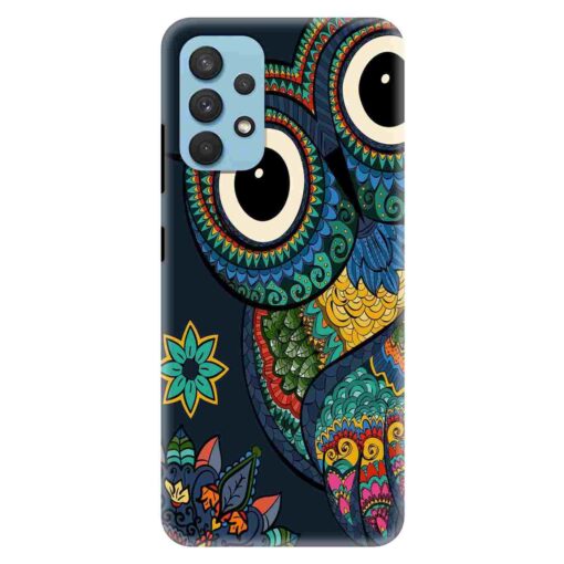 Samsung A32 Mobile Cover Multicolor Owl