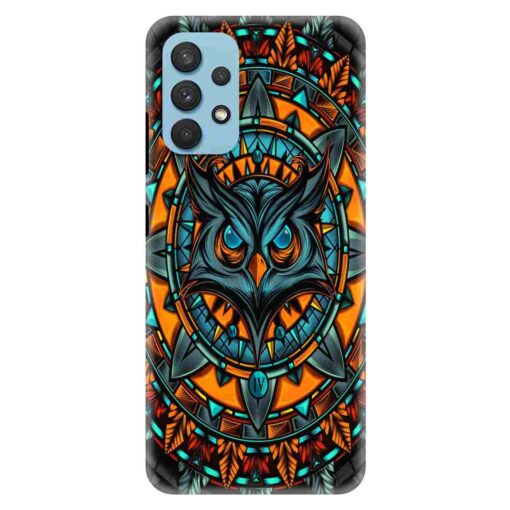 Samsung A32 Mobile Cover Orange Amighty Owl