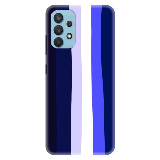 Samsung A32 Mobile Cover Prussian Blue Shade Rainbow