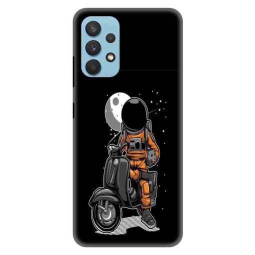 Samsung A32 Mobile Cover Scooter In Space