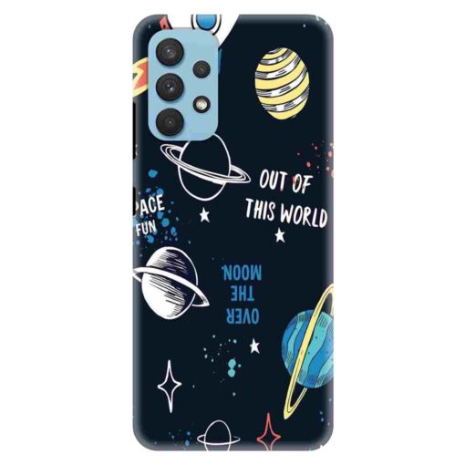 Samsung A32 Mobile Cover Space Fun Doodle