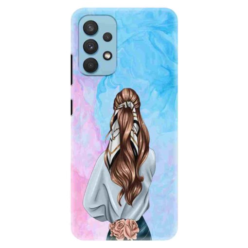 Samsung A32 Mobile Cover Stylish Girl 3D