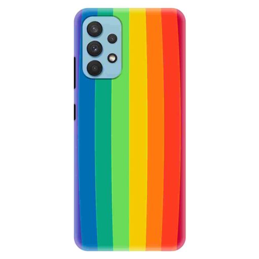 Samsung A32 Mobile Cover Vertical Rainbow