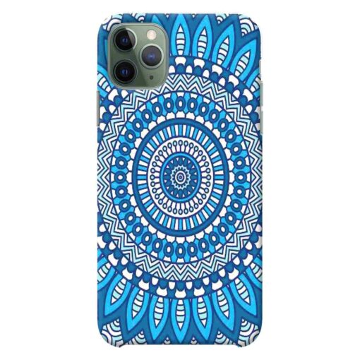 iPhone 11 Pro Max Mobile Cover Blue Mandala Art