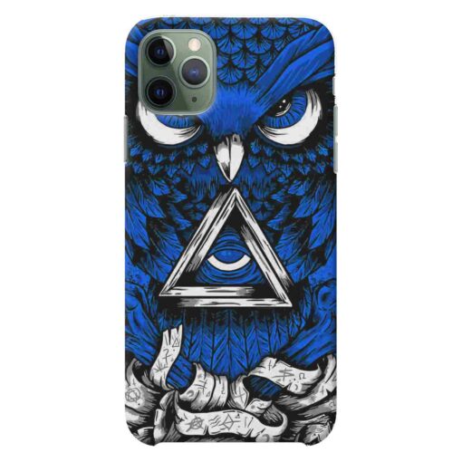 iPhone 11 Pro Max Mobile Cover Blue Owl
