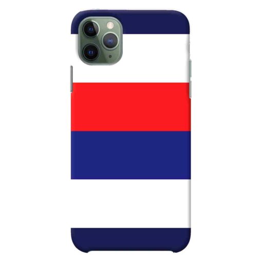 iPhone 11 Pro Max Mobile Cover Blue Red Horizontal Line