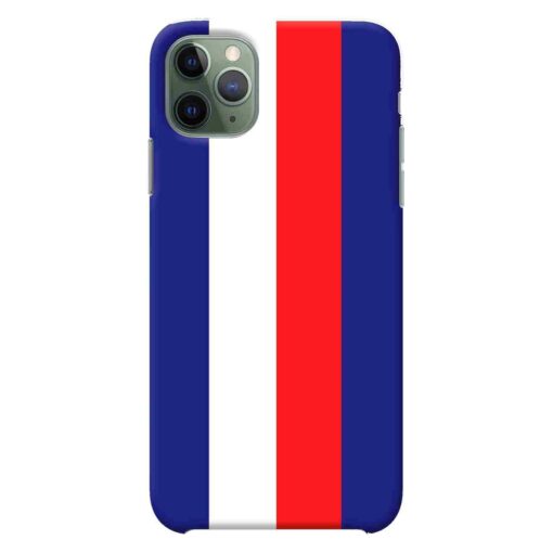 iPhone 11 Pro Max Mobile Cover Blue Red Straight Line