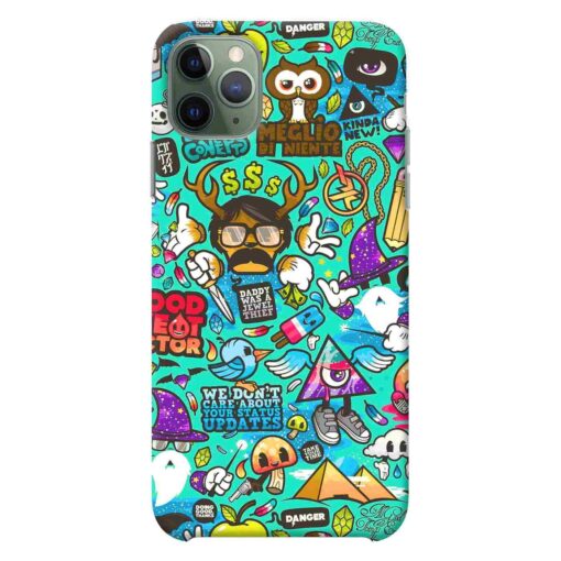 iPhone 11 Pro Max Mobile Cover Ghost Doodle