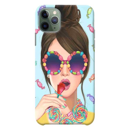 iPhone 11 Pro Max Mobile Cover Girl With Lollipop