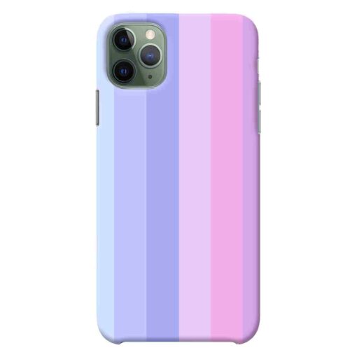 iPhone 11 Pro Max Mobile Cover Light Shade Straight Rainbow