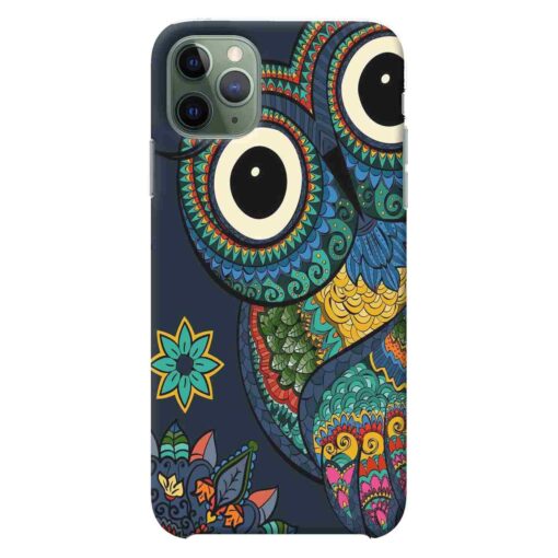 iPhone 11 Pro Max Mobile Cover Multicolor Owl
