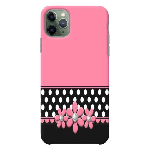 iPhone 11 Pro Max Mobile Cover Pink black Floral
