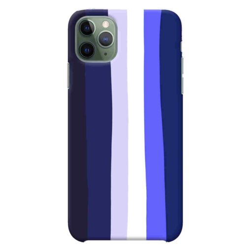 iPhone 11 Pro Max Mobile Cover Prussian Blue Shade Rainbow