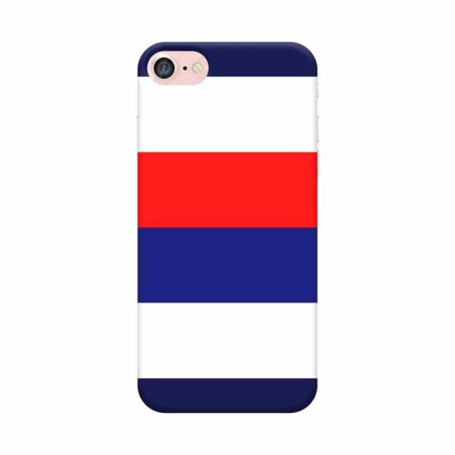 iPhone 7 Mobile Cover Blue Red Horizontal Line 2