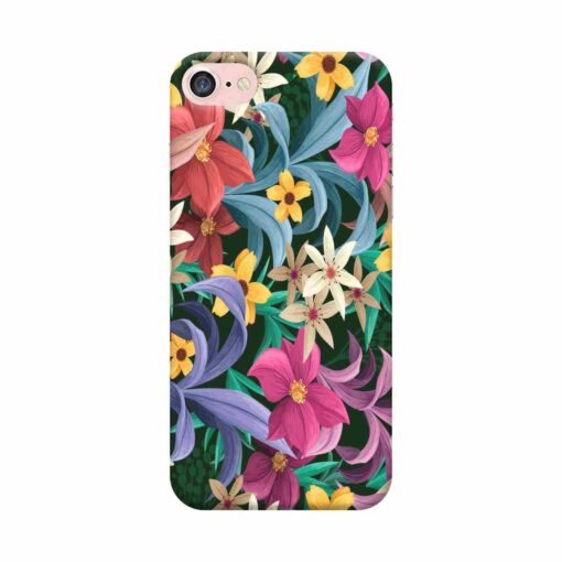 iPhone 7 Mobile Cover Floral Paint Design 2