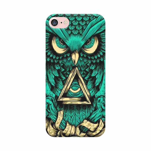 iPhone 7 Mobile Cover Green Almighty Owl 2