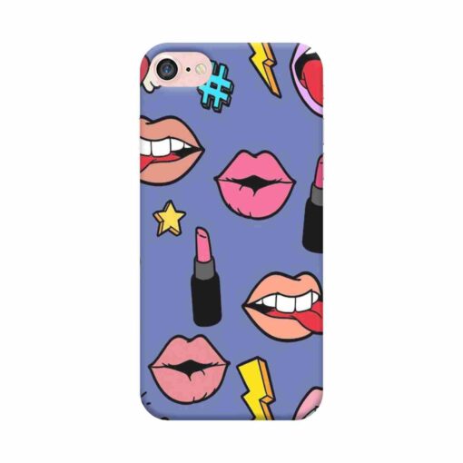 iPhone 7 Mobile Cover Lipstick Lips Design 2