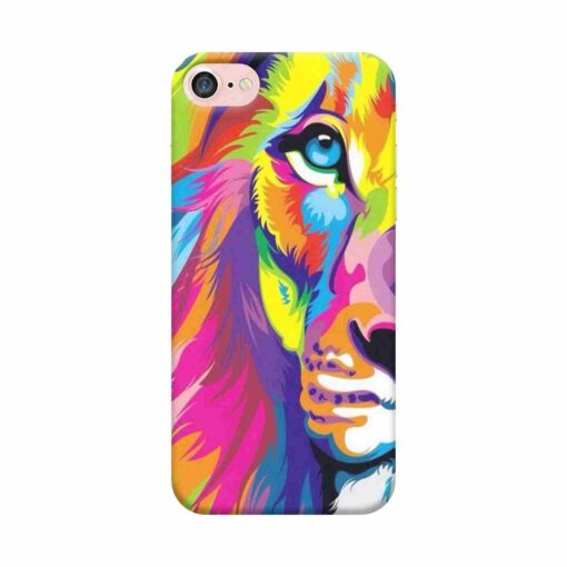 iPhone 7 Mobile Cover Multicolor Lion 2