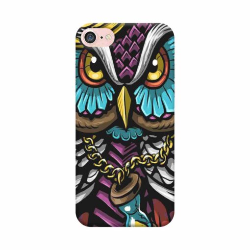 iPhone 7 Mobile Cover Multicolor Owl With Chain 2
