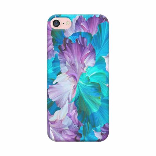 iPhone 7 Mobile Cover Purple Blue Floral FLOG 2