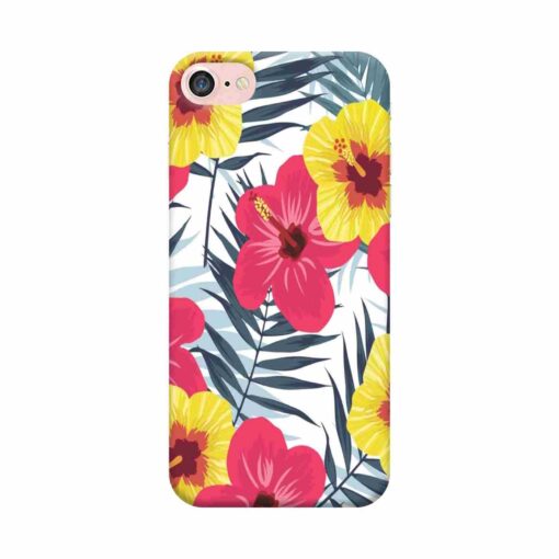 iPhone 7 Mobile Cover Red Yellow Floral FLOB 2