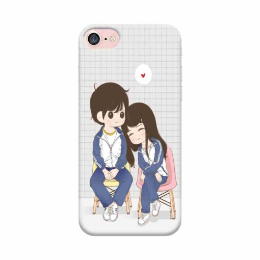 iPhone 7 Mobile Cover Romantic Friends Back Cover 2
