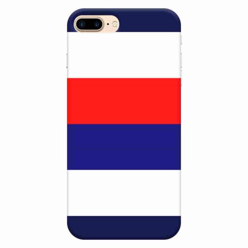 iphone 7 plus Mobile Cover Blue Red Horizontal Line