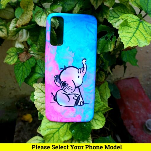 Cute Elephant Mobile Cover scaled