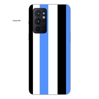 Oneplus 9 RT Mobile Cover Blue Black Straight Rainbow