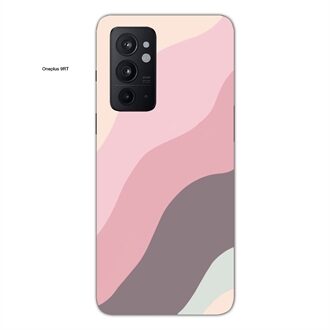 Oneplus 9 RT Mobile Cover Colorful Curvy Line
