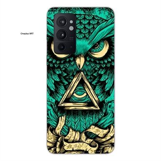 Oneplus 9 RT Mobile Cover Green Almighty Owl