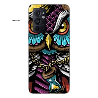 Oneplus 9 RT Mobile Cover Multicolor Owl With Chain