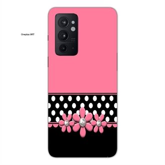 Oneplus 9 RT Mobile Cover Pink black Floral