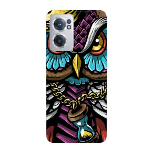 Oneplus Nord CE 2 5G Multicolor Owl With Chain