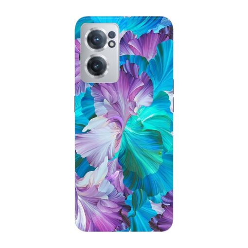 Oneplus Nord CE 2 5G Purple Blue Floral FLOG