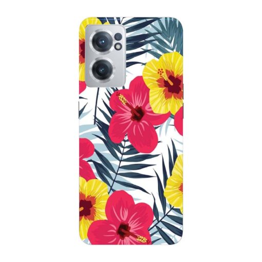 Oneplus Nord CE 2 5G Red Yellow Floral FLOB