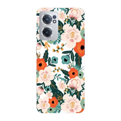 Oneplus Nord CE 2 5G White Red Floral FLOI