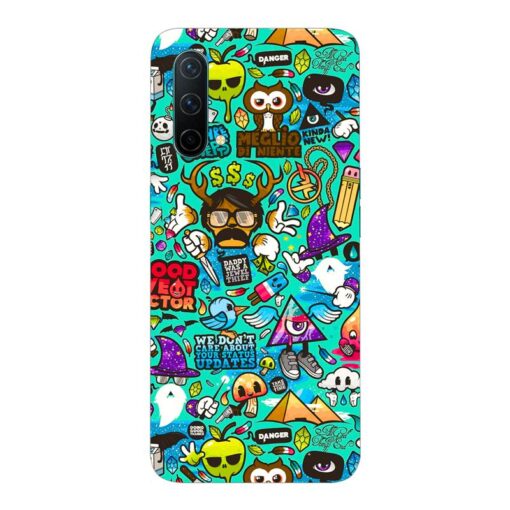 Oneplus Nord CE 5G Mobile Cover Ghost Doodle